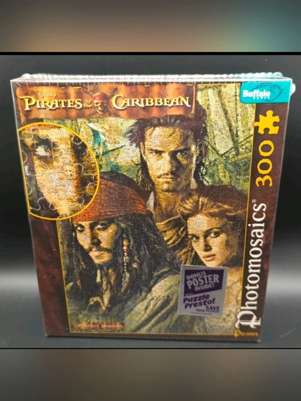 Pirates of the Caribbean 300 Piece Puzzle by Buffalo Photomosaics New & Sealed